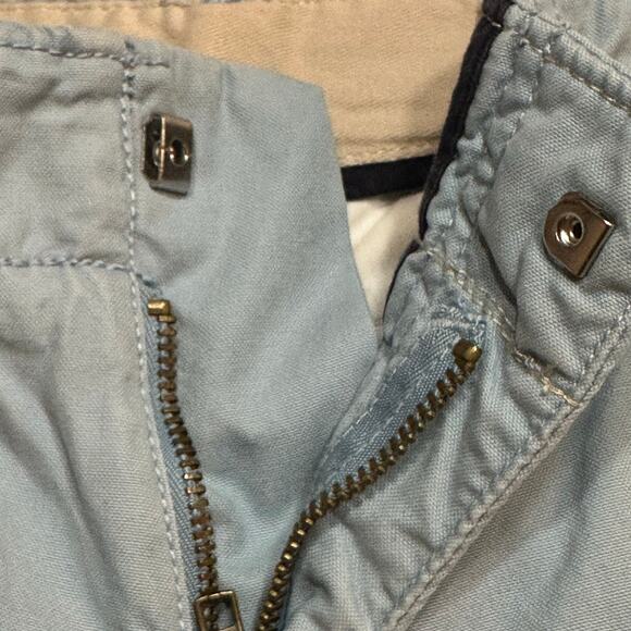NEW Gap Kids Blue Cargo Shorts sz 8 Mid-Rise Relaxed Fit Longer Length Shorts - Picture 4 of 8